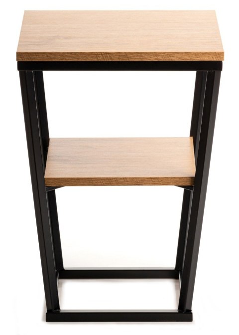 Szafka nocna EXPAND 40x40 cm loftowy Wykonana z metalu i płyt MDF, praktyczna półka nocna w stylu industrialnym loft