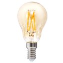 Żarówka LED Amber Straight 5W E14Wykonana ze szkła o bursztynowej barwie, prosty filament, zakończona aluminiowym gniazdem