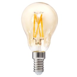 Żarówka LED Amber Straight 2W E14 Wykonana ze szkła o bursztynowej barwie, prosty filament, zakończona aluminiowym gniazdem
