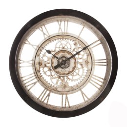 Zegar ścienny Greyson 61 cm Wykonany z tworzywa sztucznego, tarcza osłonięta szybą, idealny do wnętrz urządzonych w stylu indust