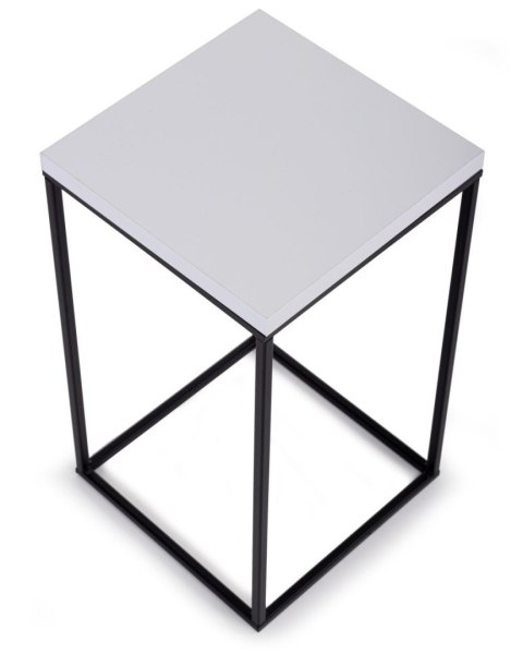 Kwietnik stojący 40 cm BasicLoft białyWykonany z metalu oraz z płyty MDF w kolorze białym, praktyczny i elegancki stojak na kwia