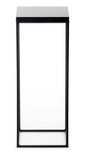 Kwietnik stojący 60 cm BasicLoft czarny Wykonany z metalu oraz blatu z płyty MDF w kolorze czarnym, praktyczny i elegancki stoja