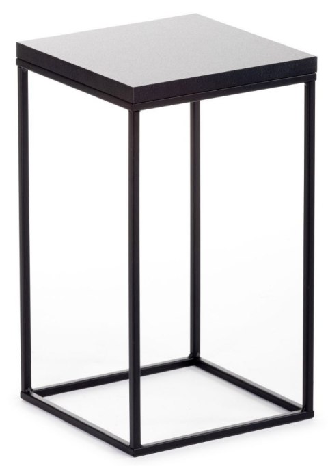 Kwietnik stojący 80 cm BasicLoft biały Wykonany z metalu oraz z płyty MDF w kolorze białym, praktyczny i elegancki stojak na kwi