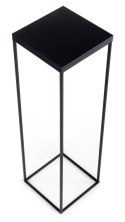 Kwietnik stojący 80 cm BasicLoft czarny Wykonany z metalu oraz blatu z płyty MDF w kolorze czarnym, praktyczny i elegancki stoja