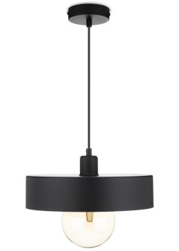 Lampa wisząca BerlinStil 30 cm czarna Modna sufitowa lampa w kolorze czarnym, w stylu loft industrialnym 30 cm