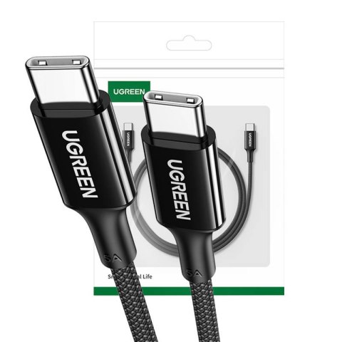 Kabel USB-C do USB-C Ugreen US316, 100W, 5A 0.5m (czarny)