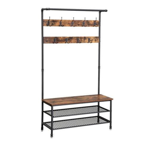 Wieszak stojący ERGO hakano - CLOTHESRACK/BROWN/BLACK/100X41,5X182CM