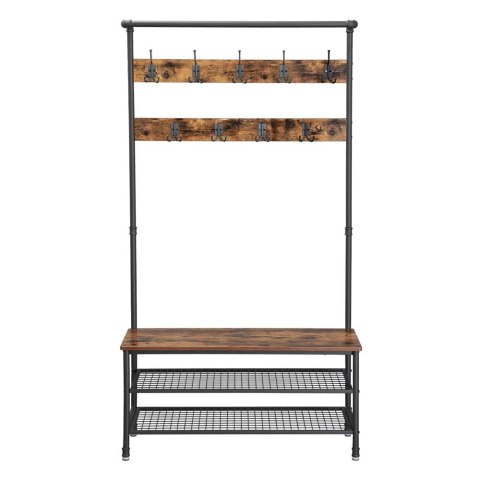Wieszak stojący ERGO hakano - CLOTHESRACK/BROWN/BLACK/100X41,5X182CM