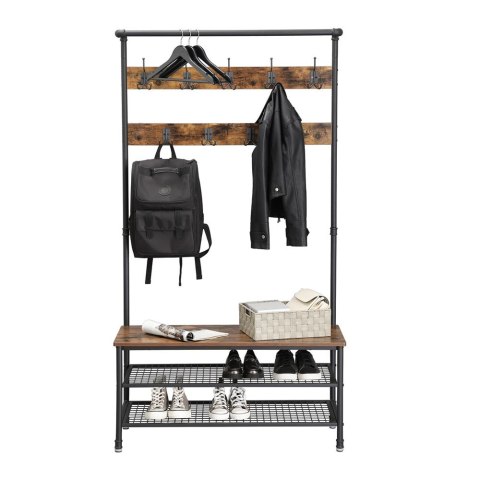 Wieszak stojący ERGO hakano - CLOTHESRACK/BROWN/BLACK/100X41,5X182CM