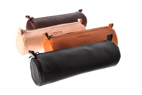 Duży okrągły piórnik Vintage P35 NATURAL