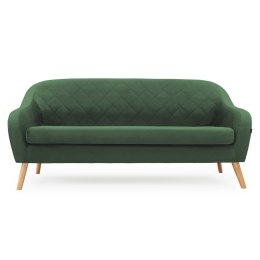 Sofa CORANTI kolor butelkowa zieleń styl skandynawski homede - SOFA/HOM/CORANTI/BOTTLEGREEN/3P