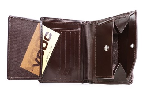 Skórzany portfel męski PPM2 BROWN