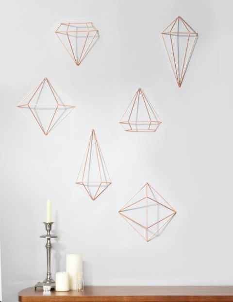 Dekoracja ścienna PRISMA umbra - WALLDECO/PRISMA/COPPER