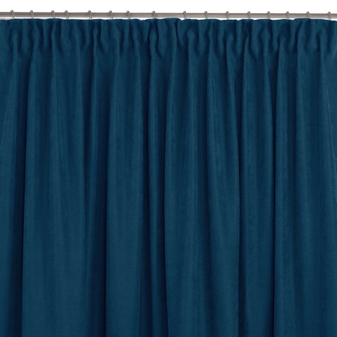 Zasłona MILANA kolor indygo styl klasyczny taśma smok transparentna 10 cm szenila 280x300 Homede - CURT/HOM/MILANA/CHENILLE/PLEA