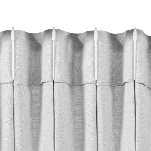 Zasłona CARMENA kolor beżowy styl klasyczny flex 7,5 cm z podwójną zakładką plecionka 220x245 Homede - CURT/HOM/CARMENA/BRAID/FL