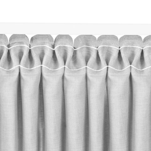 Zasłona CARMENA kolor beżowy styl klasyczny taśma smok transparentna 7,5 cm plecionka 450x245 Homede - CURT/HOM/CARMENA/BRAID/PL