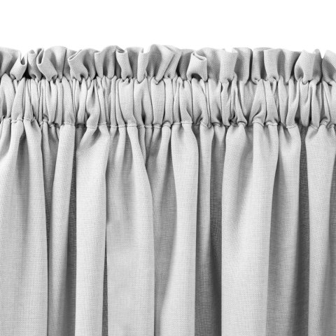 Zasłona CARMENA kolor beżowy styl klasyczny tunel 5 cm z grzywką 3 cm plecionka 450x245 Homede - CURT/HOM/CARMENA/BRAID/TUNNEL/F