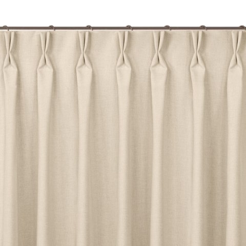 Zasłona CARMENA kolor kremowy styl klasyczny flex 7,5 cm z podwójną zakładką plecionka 300x225 Homede - CURT/HOM/CARMENA/BRAID/F