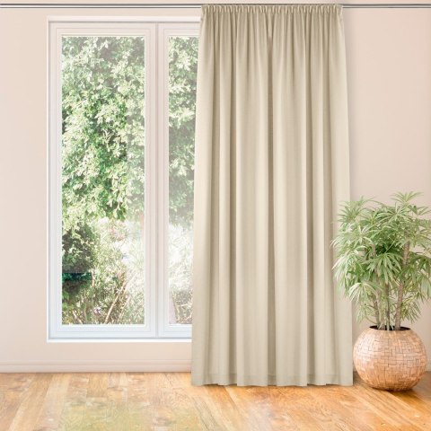 Zasłona CARMENA kolor kremowy styl klasyczny taśma smok transparentna 5 cm plecionka 450x245 Homede - CURT/HOM/CARMENA/BRAID/PLE