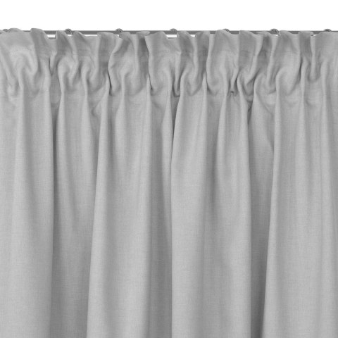 Zasłona CARMENA kolor szary styl klasyczny taśma smok transparentna 10 cm z grzywką 3 cm plecionka 450x225 Homede - CURT/HOM/CAR