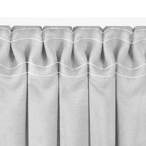 Zasłona CARMENA kolor musztardowy styl klasyczny taśma smok transparentna 10 cm z grzywką 3 cm plecionka 450x225 Homede - CURT/H