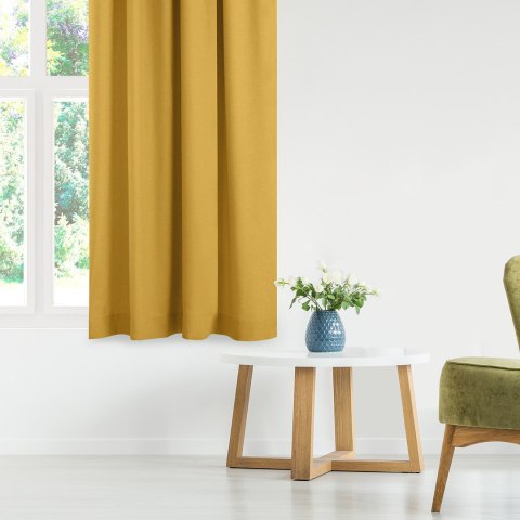 Zasłona CARMENA kolor musztardowy styl klasyczny taśma smok transparentna 5 cm plecionka 450x245 Homede - CURT/HOM/CARMENA/BRAID