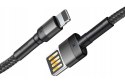 Kabel Lightning USB (dwustronny) Baseus Cafule 1,5A 2m (szaro-czarny)