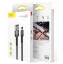 Kabel Lightning USB (dwustronny) Baseus Cafule 1,5A 2m (szaro-czarny)