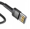 Kabel Lightning USB (dwustronny) Baseus Cafule 1,5A 2m (szaro-czarny)