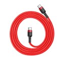 Kabel USB-C do USB-C PD Baseus Cafule PD 2.0 QC 3.0 60W 1m (czerwony)