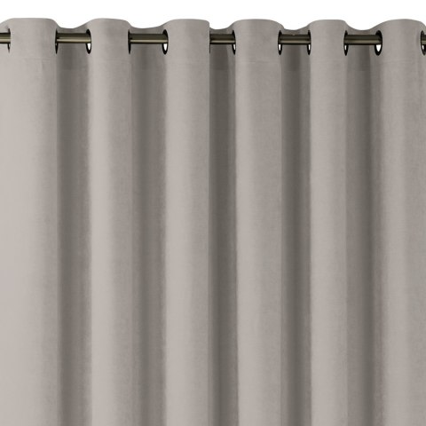 Zasłona MILANA kolor cappuccino styl klasyczny złote przelotki metalowe złote szenila 420x225 Homede - CURT/HOM/MILANA/CHENILLE/