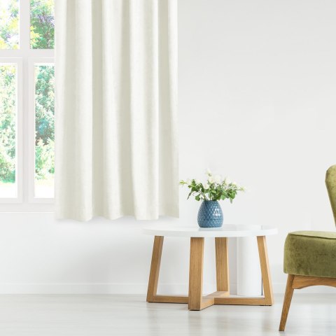 Zasłona MILANA kolor kremowy styl klasyczny taśma smok transparentna 7,5 cm z grzywką 3 cm szenila 560x245 Homede - CURT/HOM/MIL