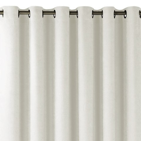 Zasłona MILANA kolor kremowy styl klasyczny złote przelotki metalowe złote szenila 420x270 Homede - CURT/HOM/MILANA/CHENILLE/EYE