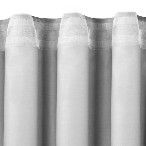 Zasłona MILANA kolor szary styl klasyczny taśma wave transparentna 7 cm szenila 560x245 Homede - CURT/HOM/MILANA/CHENILLE/PLEAT/
