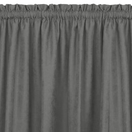 Zasłona MILANA kolor szary styl klasyczny tunel 5 cm z grzywką 3 cm szenila 560x270 Homede - CURT/HOM/MILANA/CHENILLE/TUNNEL/F/3