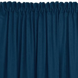 Zasłona MILANA kolor indygo styl klasyczny taśma smok transparentna 7,5 cm z grzywką 3 cm szenila 560x245 Homede - CURT/HOM/MILA