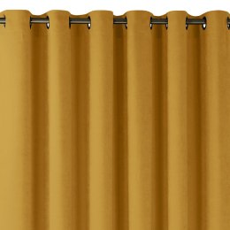 Zasłona MILANA kolor musztardowy styl klasyczny złote przelotki metalowe złote szenila 420x270 Homede - CURT/HOM/MILANA/CHENILLE