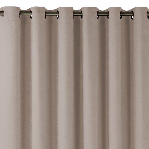 Zasłona MILANA kolor pudrowy róż styl klasyczny złote przelotki metalowe złote szenila 420x245 Homede - CURT/HOM/MILANA/CHENILLE