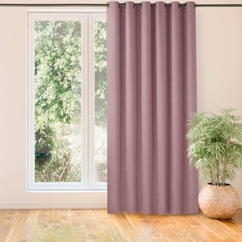 Zasłona MILANA kolor różowy styl klasyczny złote przelotki metalowe złote szenila 420x225 Homede - CURT/HOM/MILANA/CHENILLE/EYEL