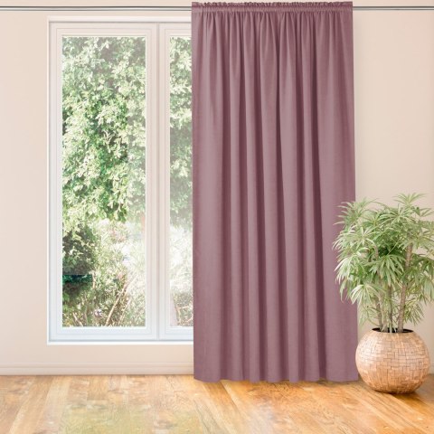 Zasłona MILANA kolor różowy styl klasyczny tunel 5 cm z grzywką 3 cm szenila 560x270 Homede - CURT/HOM/MILANA/CHENILLE/TUNNEL/F/