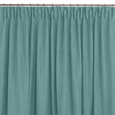 Zasłona MILANA kolor turkusowy styl klasyczny taśma smok transparentna 5 cm szenila 560x270 Homede - CURT/HOM/MILANA/CHENILLE/PL