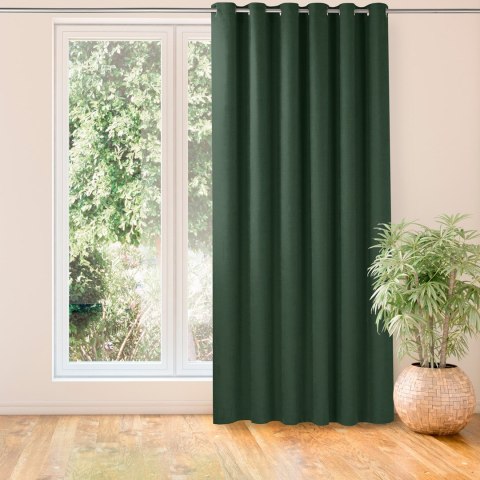 Zasłona MILANA kolor butelkowa zieleń styl klasyczny srebrne przelotki metalowe srebrne szenila 420x225 Homede - CURT/HOM/MILANA