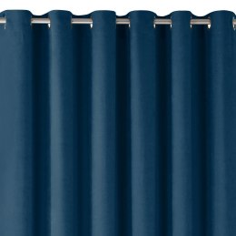 Zasłona MILANA kolor indygo styl klasyczny srebrne przelotki metalowe srebrne szenila 420x225 Homede - CURT/HOM/MILANA/CHENILLE/