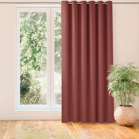 Zasłona MILANA kolor koralowy styl klasyczny srebrne przelotki metalowe srebrne szenila 420x270 Homede - CURT/HOM/MILANA/CHENILL