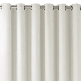 Zasłona MILANA kolor kremowy styl klasyczny srebrne przelotki metalowe srebrne szenila 420x225 Homede - CURT/HOM/MILANA/CHENILLE