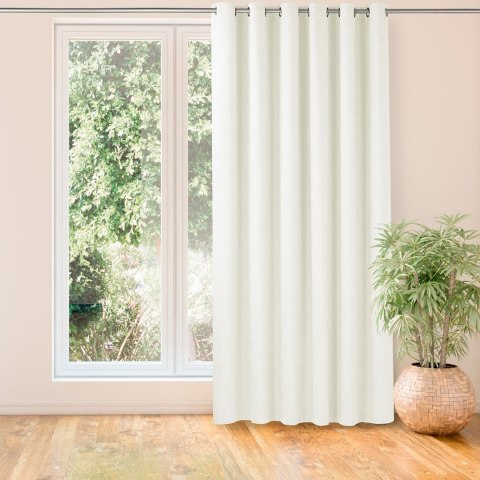 Zasłona MILANA kolor kremowy styl klasyczny srebrne przelotki metalowe srebrne szenila 420x245 Homede - CURT/HOM/MILANA/CHENILLE