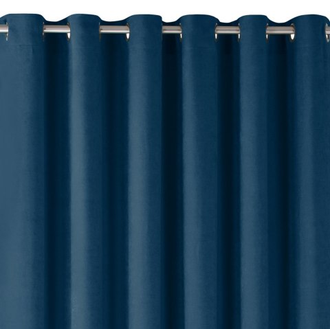 Zasłona MILANA kolor indygo styl klasyczny srebrne przelotki metalowe srebrne szenila 420x270 Homede - CURT/HOM/MILANA/CHENILLE/