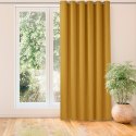 Zasłona MILANA kolor musztardowy styl klasyczny srebrne przelotki metalowe srebrne szenila 420x245 Homede - CURT/HOM/MILANA/CHEN