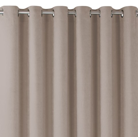 Zasłona MILANA kolor pudrowy róż styl klasyczny srebrne przelotki metalowe srebrne szenila 420x270 Homede - CURT/HOM/MILANA/CHEN