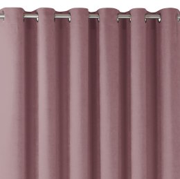 Zasłona MILANA kolor różowy styl klasyczny srebrne przelotki metalowe srebrne szenila 420x245 Homede - CURT/HOM/MILANA/CHENILLE/